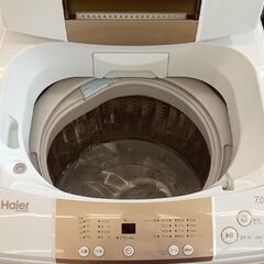 ☆ジモティ割あり☆ Haier 洗濯機 7㎏ 18年製 動作確認／クリーニング