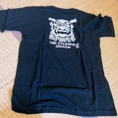 沖縄 シーサーTシャツ 黒 Lサイズ WinRee 夏
