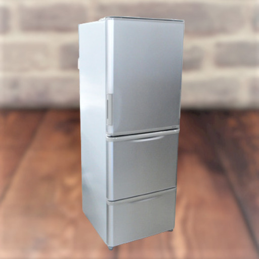 冷蔵庫　350L　3ドア　シャープ　SJ-W351E-S　リユース品