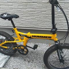 《綺麗です!》Hummer ハマー　折りたたみ自転車 20インチ-【ちいかわ】うさぎセット