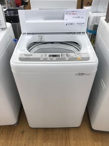 ★ジモティ割あり★ Panasonic 洗濯機 6.0kg 年式2019 動作確認／クリーニング済み KJ2298