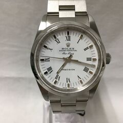 新品仕上げ済み ROLEX エアキング 14000M K番 保証書付き 自動巻き SS ホワイト文字盤 中古 超美品 ステンレススチール オートマチック AT 堺市 石津店【ジャングルジャングル石津店 新品仕上げ済み ROLEX エアキング 14000M K番 保証書付き 自動巻き SS