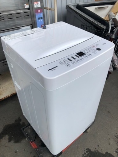 福岡市内配送設置無料　2020年　Hisense 簡易乾燥機能付き洗濯乾燥機 5.5kg HW-T55D ホワイト