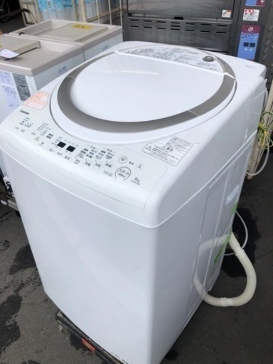 福岡市内配送設置無料　東芝 TOSHIBA AW-8V5(W) [たて型洗濯乾燥機 （8.0kg） ホワイト]
