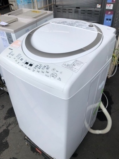 福岡市内配送設置無料　東芝 TOSHIBA AW-8V5(W) [たて型洗濯乾燥機 （8.0kg） ホワイト] 7980円