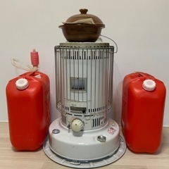 ストーブと灯油缶2個石焼き芋 ストーブと灯油缶2個石焼き芋