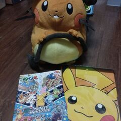 デデンネ　ぬいぐるみ、ポケモンカード入れ、ぬりえ