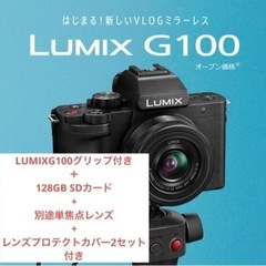 【ネット決済】LUMIX G100 DC-G100V-Kトライポ...