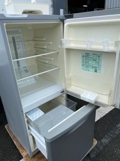 【値下げ】　焼2018年式　冷蔵室焼けあり　パナソニック Panasonic NR-B14AW-S [パーソナル搭載冷蔵庫 (138L・右開き) 2ドア シルバー]