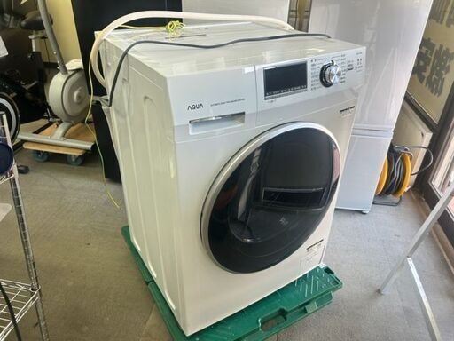 2017年製　AQUA　ドラム式洗濯機　AQW-FV800E■標準洗濯容量8.0kg