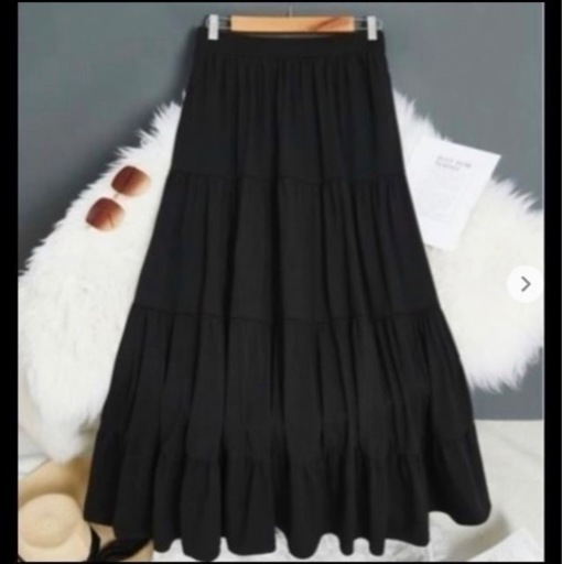 購入者様決定♡新品末使用品♪大きいサイズ*3XL♪ブラック ロングスカート♪かなり大きいですよ♪