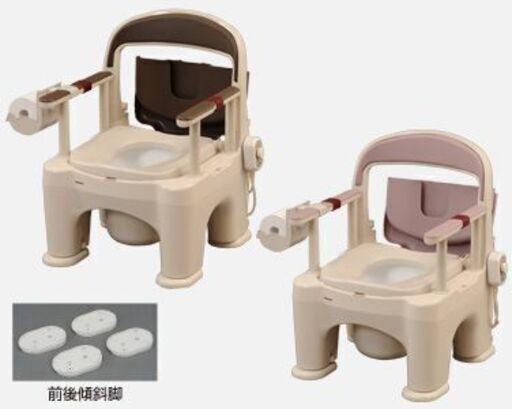 【中古】Panasonic ポータブルトイレ 座楽 ラフィーネ