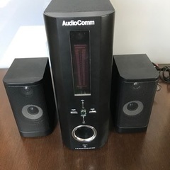 audio com 2.1chスピーカーシステム　リモコン付き