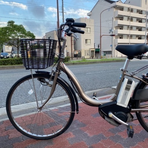 【093】YAMAHA PAS 電動アシスト自転車 充電器付 26インチ ヤマハ電動アシスト自転車バッテリー、充電器付き(ゴールド) ヤマハ