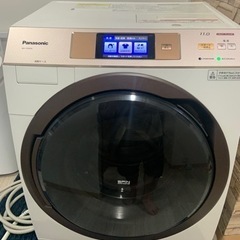 パナソニック  タッチパネル ドラム式洗濯機 