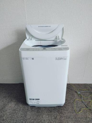 SHARP シャープ 全自動洗濯機 6kg ES-GE6B-W 2018年製 白 一人暮らし\n\n
