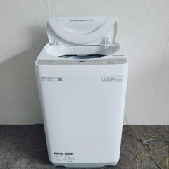 SHARP シャープ 全自動洗濯機 6kg ES-GE6B-W ...