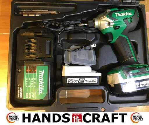 マキタ MTD001D インパクトドライバ 14.4V 1.5Ah バッテリー×2 充電器 中古品 【ハンズクラフト宜野湾店】