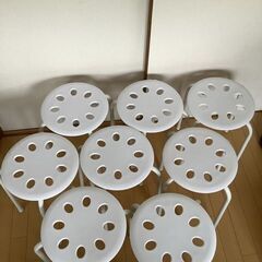 【ネット決済】ニトリ NITORI 丸椅子 8個 セット 椅子 ...