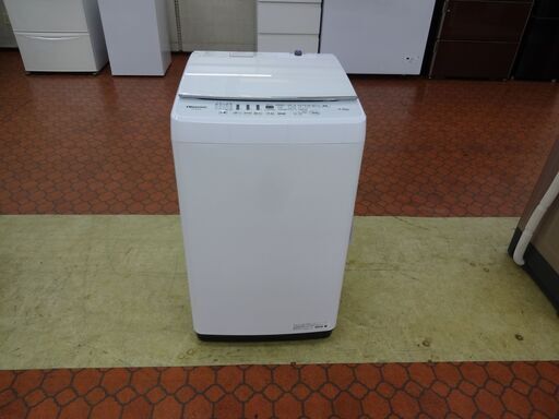 ID 225022　洗濯機5.5K　ハイセンス　２０２１年製　HW-G55B-W