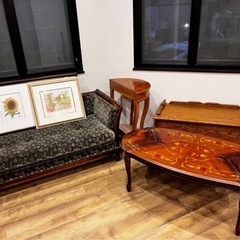 アンティーク　ソファ　テーブル　絵画　他