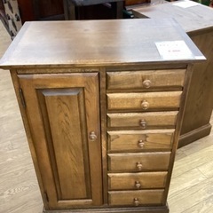 KG-54【新入荷　リサイクル品】楢材　キャビネット　ブラウン系 KG-54【新入荷 リサイクル品】楢材 キャビネット ブラウン系