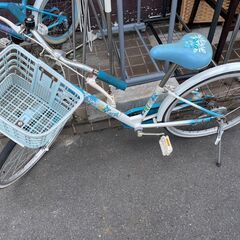 自転車　No.873　水色　キッズ自転車　22インチ　【リサイク...