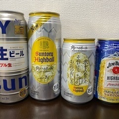 ６本　ビールとハイボール