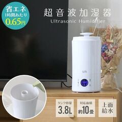 お値下げ！ 【コレ見て！】 ウイルス対策 超音波加湿器 3.8L...