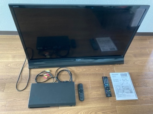 SHARP 液晶カラーテレビ40インチ LC-40J10 DVDプレーヤーセット