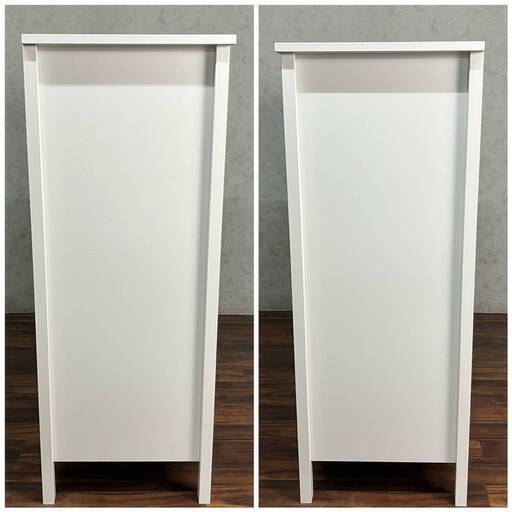 WY4/84 IKEA イケア チェスト 5段 ホワイト 白 W90×D44×H114cm 北欧風 キャビネット 収納 タンス インテリア 洋風