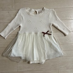 【美品】petit main ロンパース　80センチ