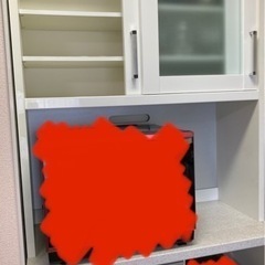 ニトリ 食器棚 キッチンボード レジューム ホワイト 白 90cm