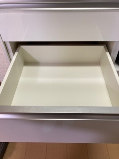ニトリ 食器棚 キッチンボード レジューム ホワイト 白 90cm