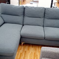 ☆ジモティ割あり☆ ソファーベッド ネイビー H86×D152×W235 