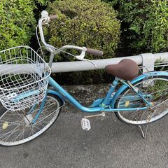 自転車　No.932　シティサイクル　24インチ　水色　LUNG...