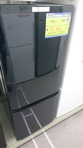 （お買い上げありがとうございます。）三菱電機　2ドア冷蔵庫１４６L　２０１９年製　MR-P15D-B　２ドア　４８ｃｍ幅　　右開き　霜取り自動　高く買取るゾウ八幡東店