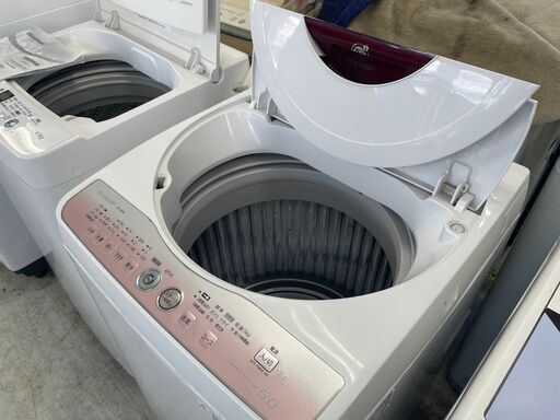 配送設置込み　シャープ6.0K洗濯機　2014年製　分解クリーニング済み！！