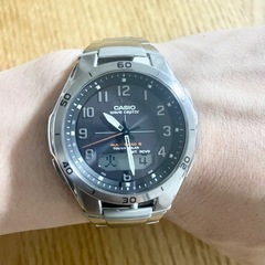 ★値下げ中★CASIO♡ウェーブセプター　電波ソーラー★オレンジ針★