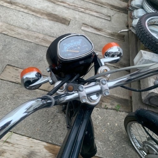 ホンダCD 50 カスタム&修理ベース ボアアップエンジン レックガード付き