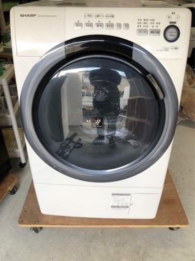 SHARP ドラム式洗濯乾燥機　ES-S7D-WR 2019年製