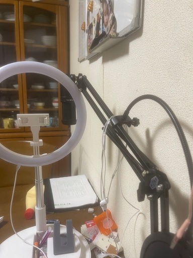 歌配信などに YAMAHA  AG-6 コンデンサーマイク、マイクスタンド付き