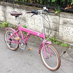 ★美品!!折りたたまない折りたたみ自転車⁉お届け可！★ 20イン...