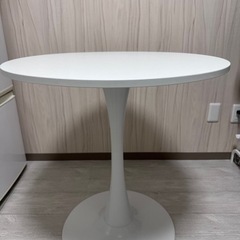 韓国風 丸テーブル ホワイト