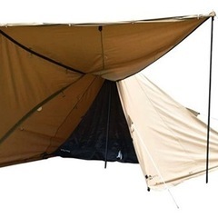 WAQ Alpha TC ソロ用テント/フロントウォール(二股ポール)