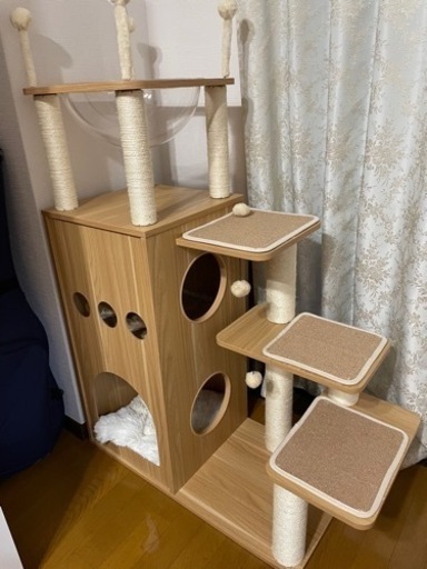 木製キャットタワー  \u003c美品\u003e