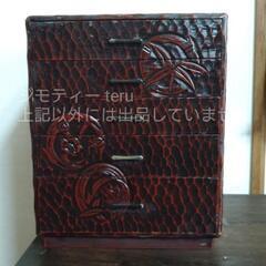 鎌倉彫小引き出し 引出 昭和レトロ 木製