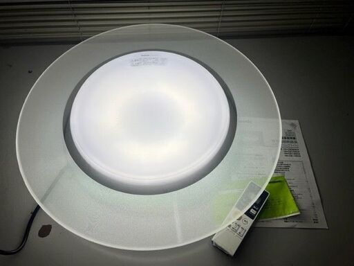 パナソニック LEDシーリングライト リモコン付 洋風 14畳程 2017年製 HH-CB1480A USED品 引取のみ！