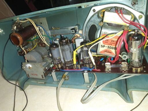 Bluetooth受信機付き東芝513F 昭和レトロ真空管ラジオ Bluetooth受信機付き東芝513F 昭和レトロ真空管ラジオ