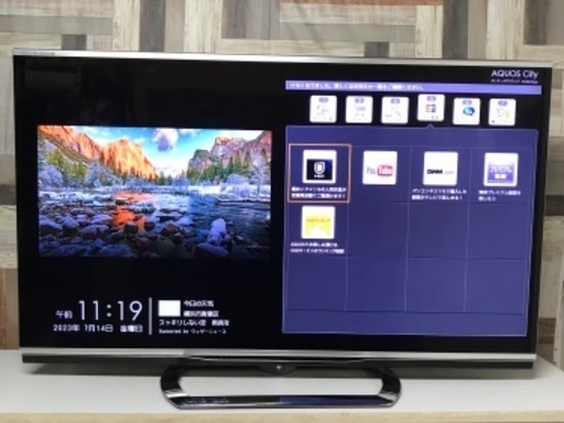 即日受渡❣️SHARP AQUOS60型Wチューナー HDMI.USB端子高音質高画質29500円